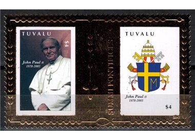 TUVALU 2010 Pope John Paul II 1 s/s MNH**