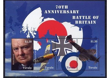 TUVALU 2010 Battle of Britain 4v MNH**