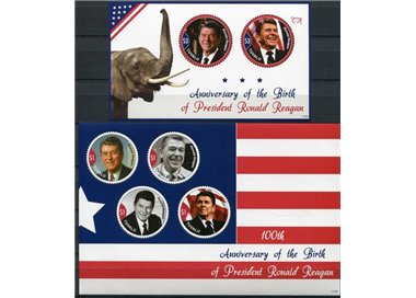 TUVALU 2011 President Ronald Reagan 4v + 1 s/s MNH**