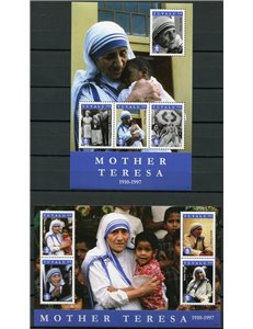 TUVALU 2011 Mother Teresa 8v MNH**