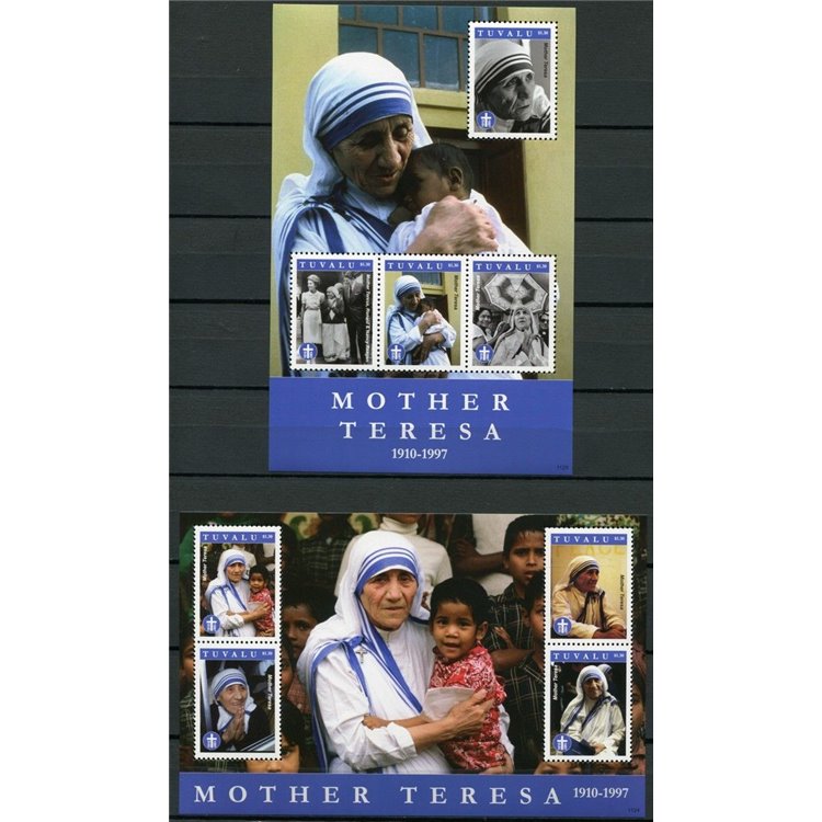 TUVALU 2011 Mother Teresa 8v MNH**