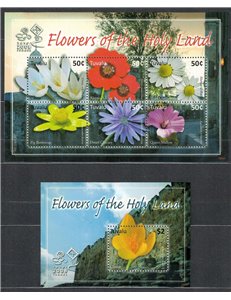 TUVALU 2008 Flowers of the Holy Land 6v + 1 BF MNH**