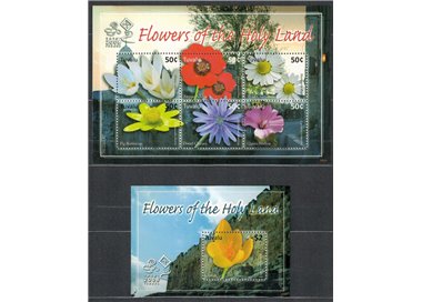 TUVALU 2008 Flowers of the Holy Land 6v + 1 BF MNH**