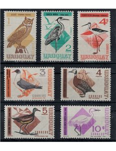 URUGUAY 1968-70 Fauna, birds 7v MNH**