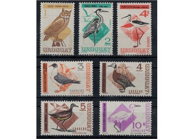 URUGUAY 1968-70 Fauna, uccelli 7v MNH**