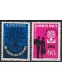 URUGUAY 1960 World Refugee Year 2v MNH**