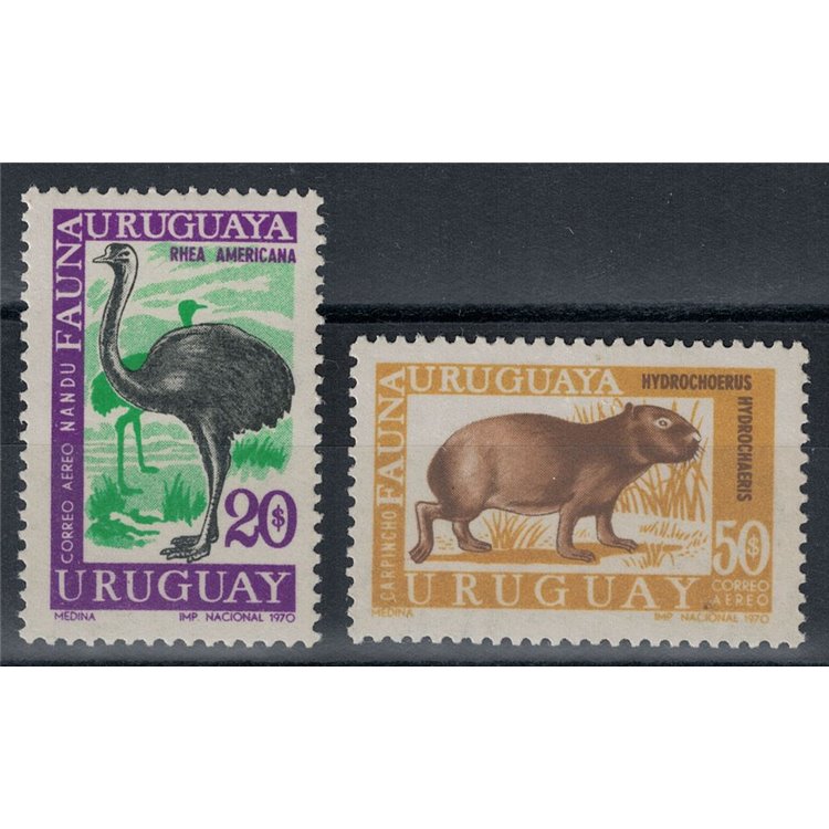 URUGUAY 1970 Uruguayan fauna 2v MNH**