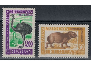 URUGUAY 1970 Fauna uruguagia 2v MNH**