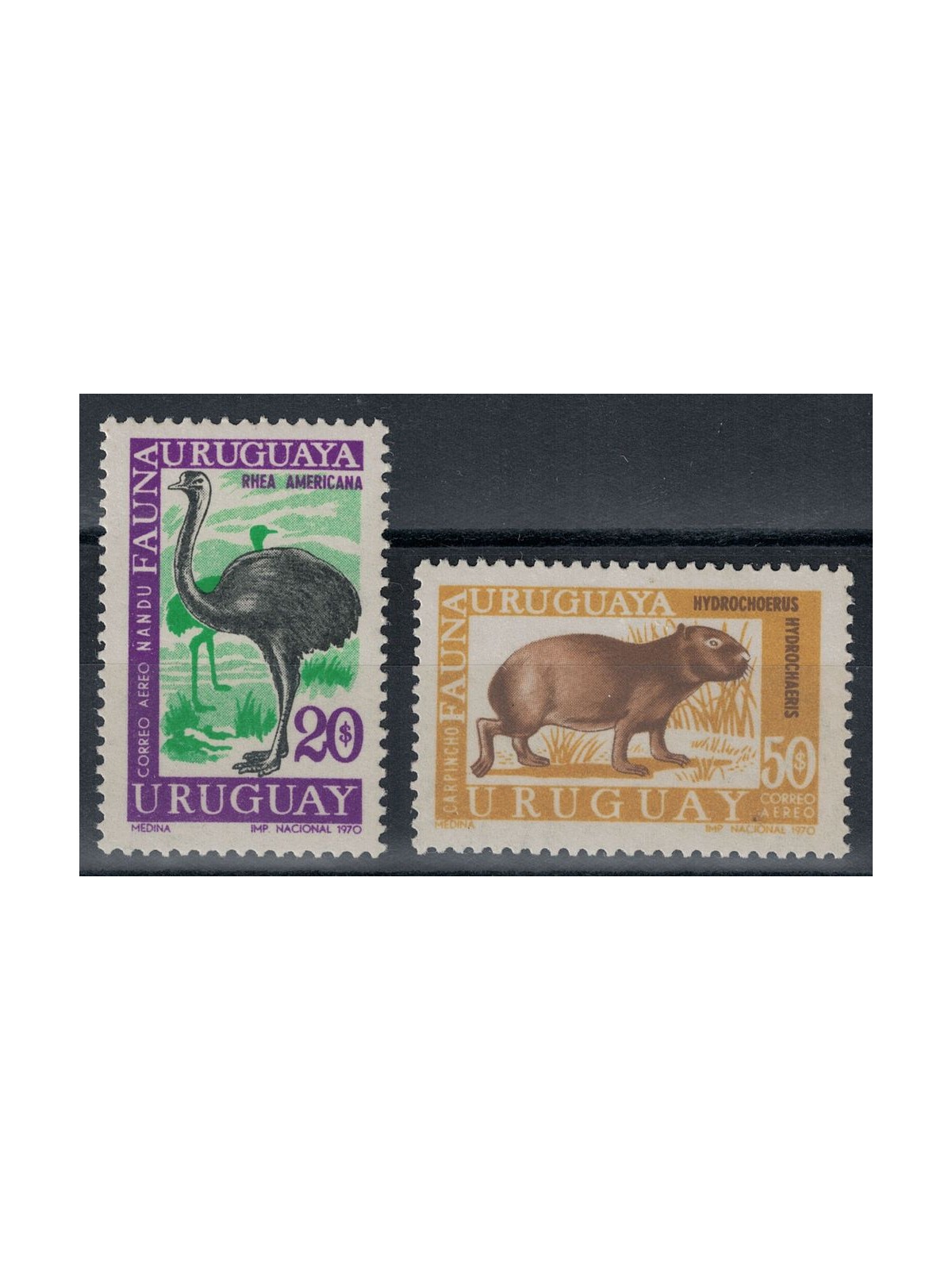 URUGUAY 1970 Uruguayan fauna 2v MNH**