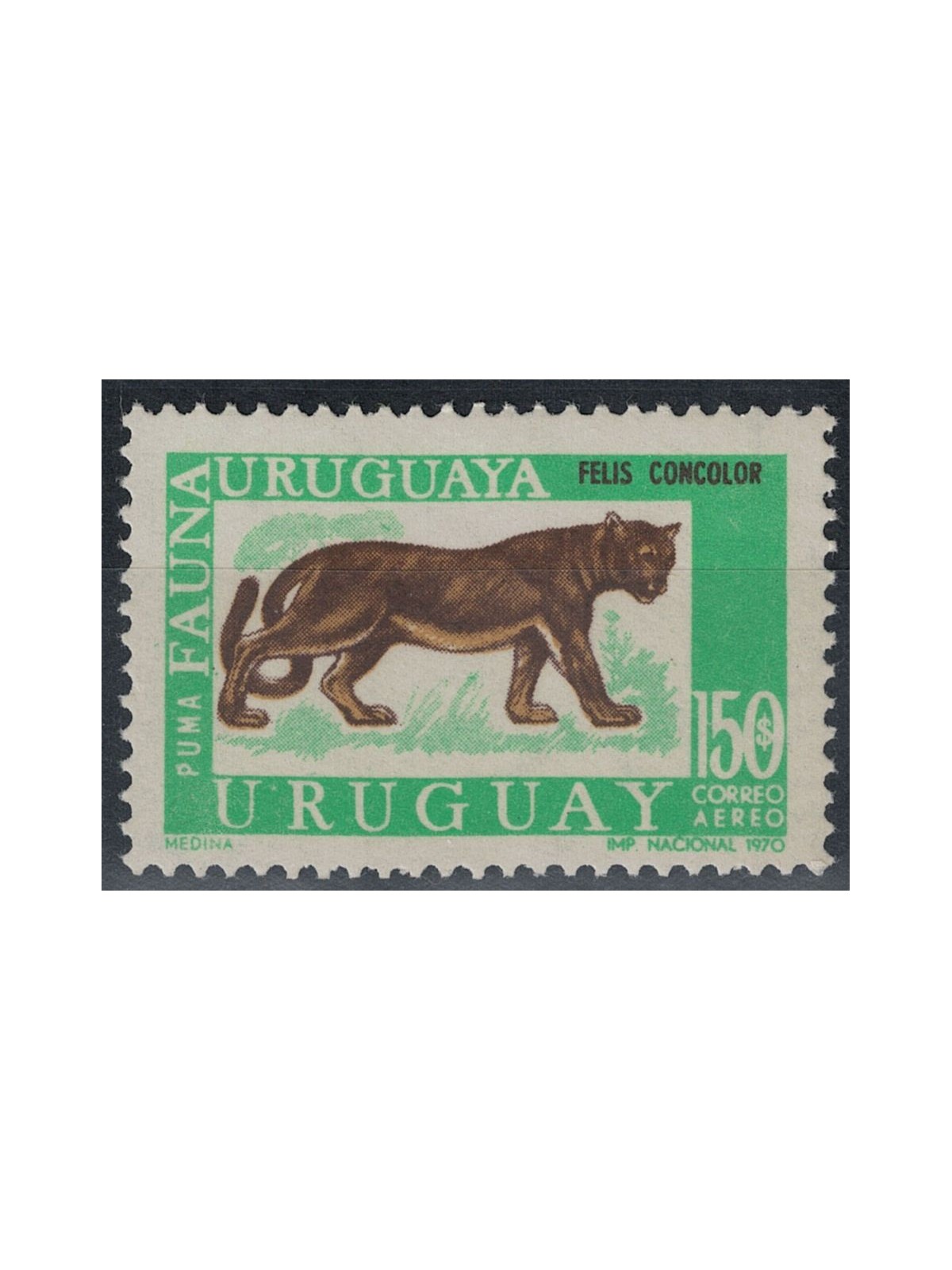 URUGUAY 1970 Uruguayan fauna 1v MNH**