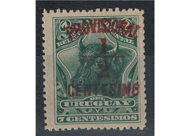 URUGUAY 1898 Provisional set ½c MNH**