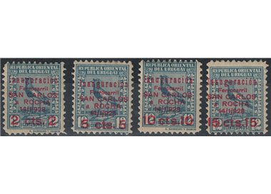 URUGUAY 1928 Inauguration of the San Carlos-Rocha 4v MH railway line*