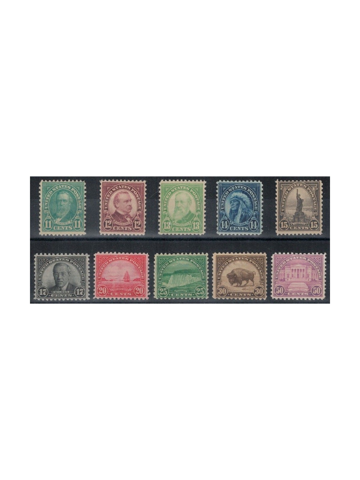 USA 1931 Presidents and various subjects 10v MNH**