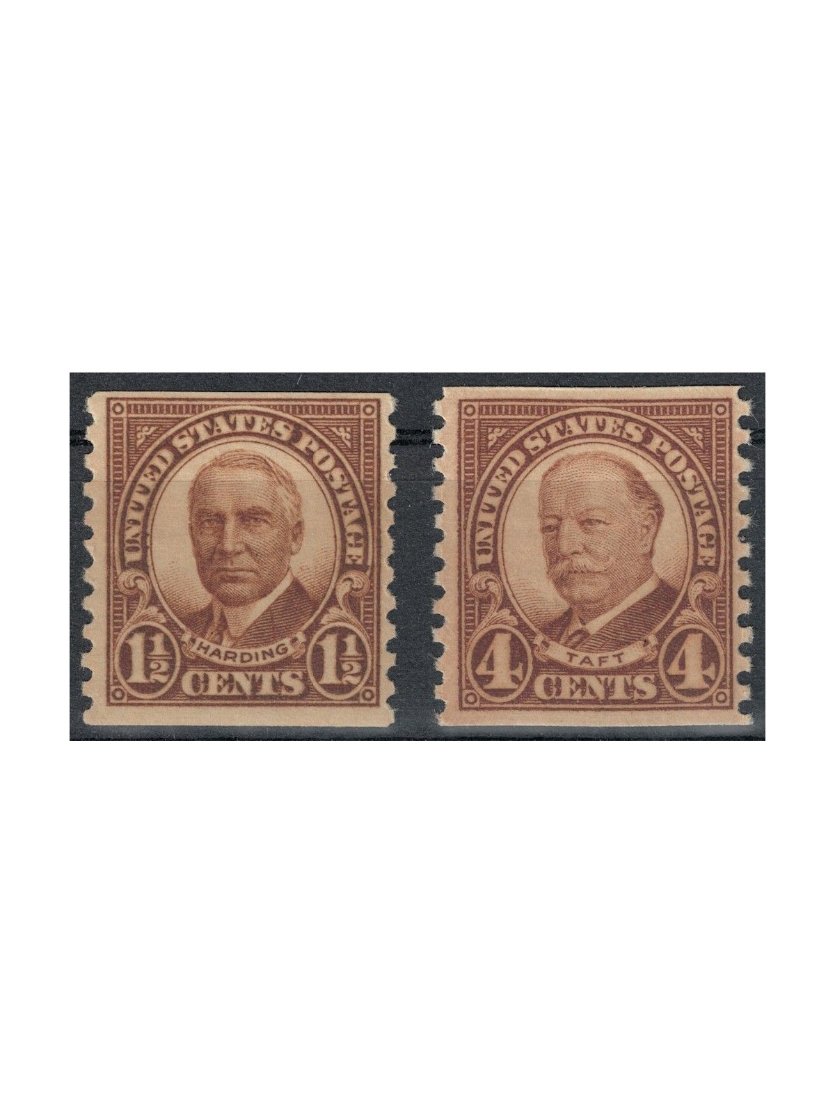 USA 1930 Effigi dei Presidenti Hardins e Taft (da bobina) 2v MNH**
