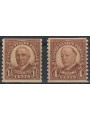 USA 1930 Effigi dei Presidenti Hardins e Taft (da bobina) 2v MNH**