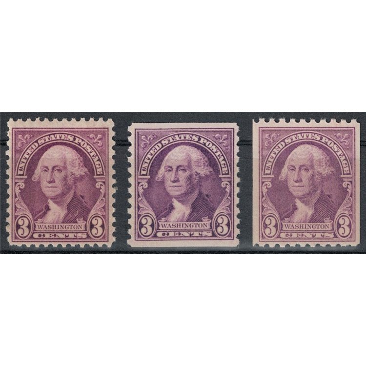 USA 1932 Effigy of Washington 3v MNH**