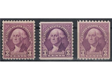 USA 1932 Effige di Washington 3v MNH**