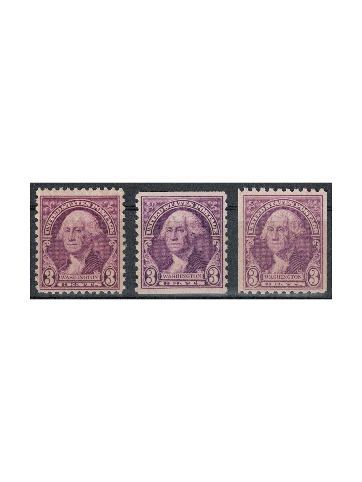 USA 1932 Effigy of Washington 3v MNH**