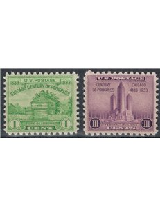 USA 1933 Chicago Exposition 2v MNH**