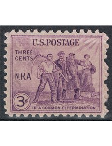 USA 1933 National recovery act MNH**
