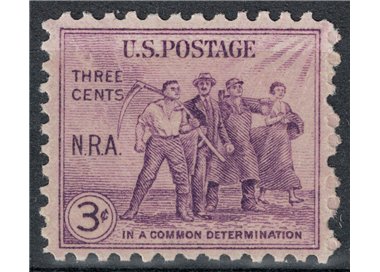 USA 1933 National recovery act MNH**