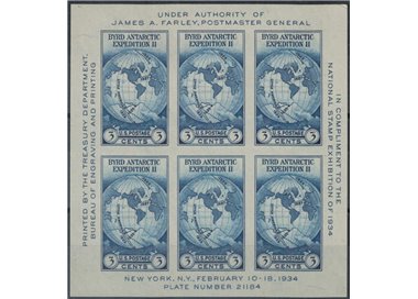 USA 1933 Antarctic Expedition s/s MNH**