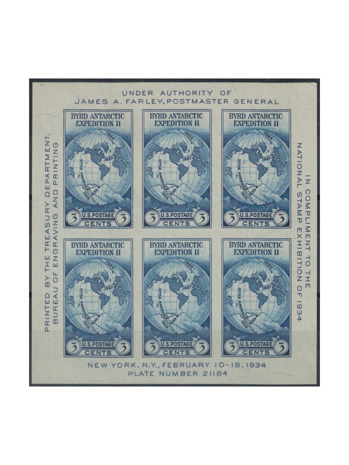 USA 1933 Antarctic Expedition s/s MNH**