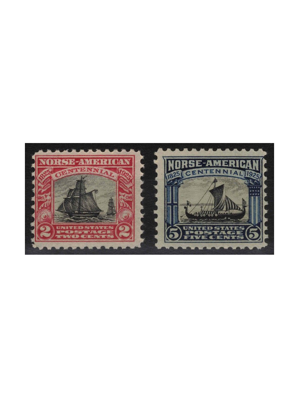 USA 1925 Emigranti norvegesi 2v MNH**