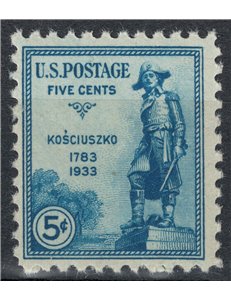 USA 1933 Tadeusz Kościuszko MNH**