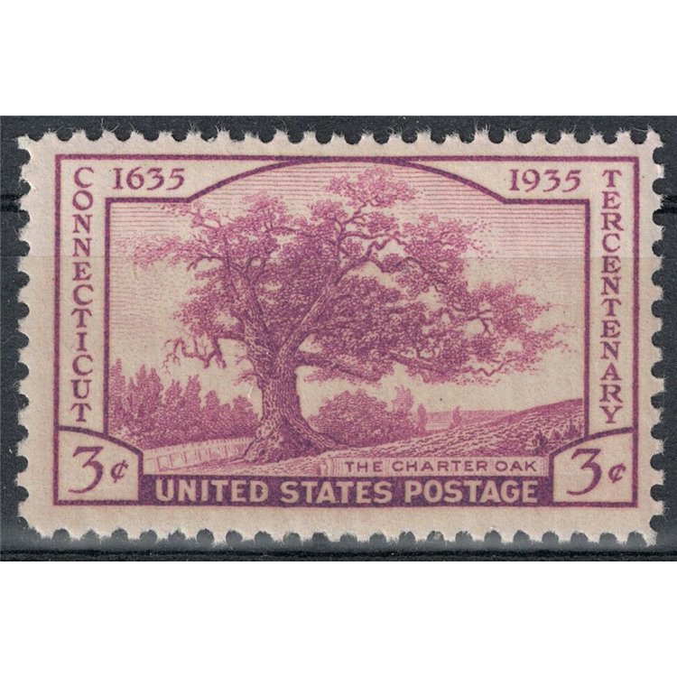 USA 1935 Connecticut Centennial MNH**
