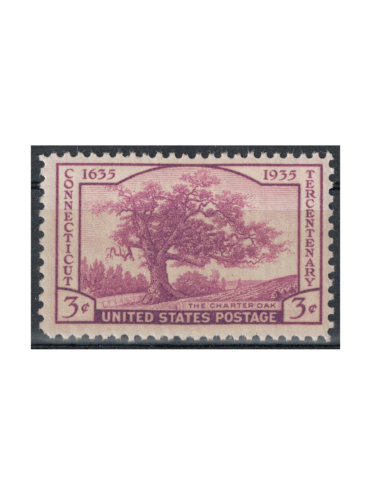 USA 1935 Centenario del Connecticut MNH**