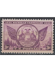 USA 1935 Centenario dello Stato del Michigan MNH**