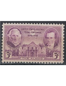 USA 1936 Indipendenza del Texas MNH**