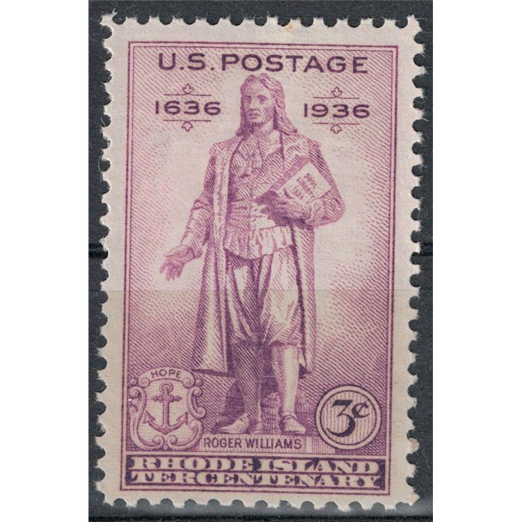 USA 1936 Rhode Island Tricentennial MNH**