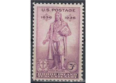 USA 1936 Rhode Island Tricentennial MNH**
