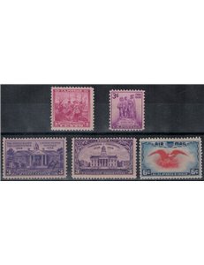 USA 1938 Annata completa 5v MNH**