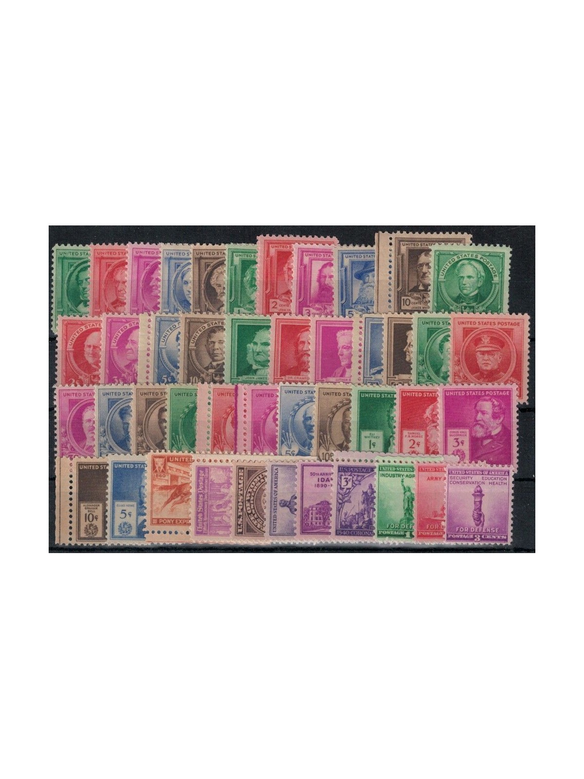 USA 1940 Complete vintage 44v MNH**