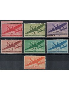 USA 1941-44 Bimotore da trasporto 7v MNH**