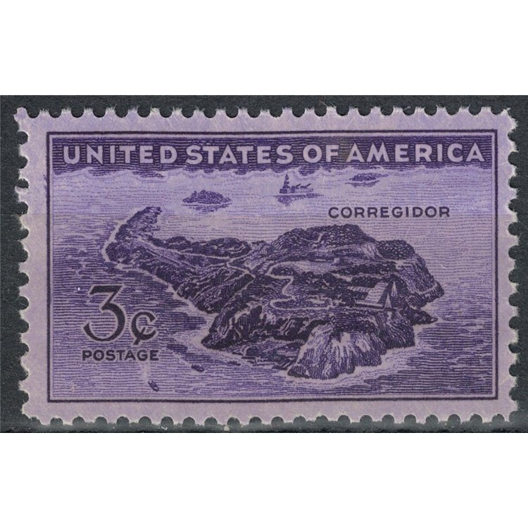 USA 1944 Difesa del Corregidor MNH**