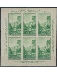 USA 1934 Trans-Mississippi Stamp Exhibition s/s MNH**