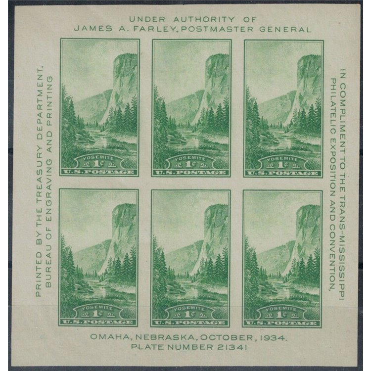 USA 1934 Trans-Mississippi Stamp Exhibition s/s MNH**