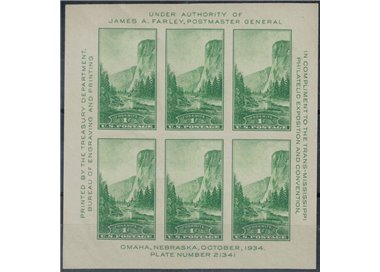 USA 1934 Trans-Mississippi Stamp Exhibition s/s MNH**