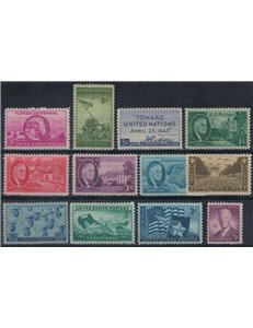 USA 1945 Annata completa 12v MNH**