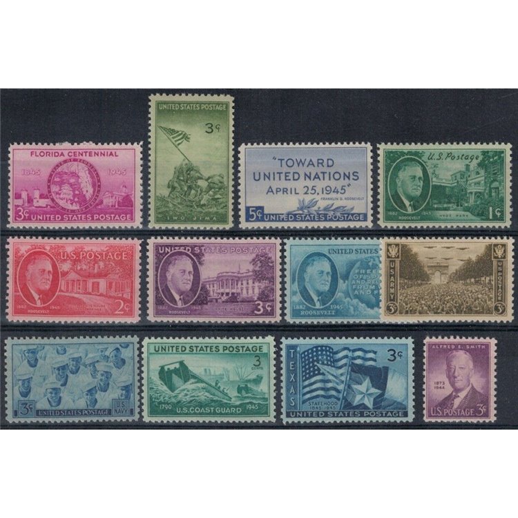 USA 1945 Annata completa 12v MNH**