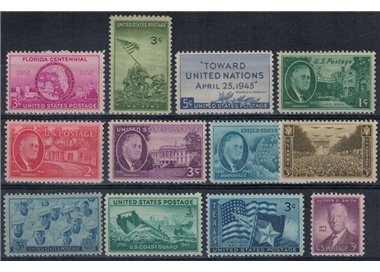 USA 1945 Complete vintage 12v MNH**
