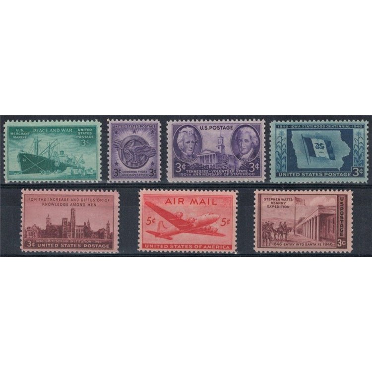 USA 1946 Complete vintage 7v MNH**