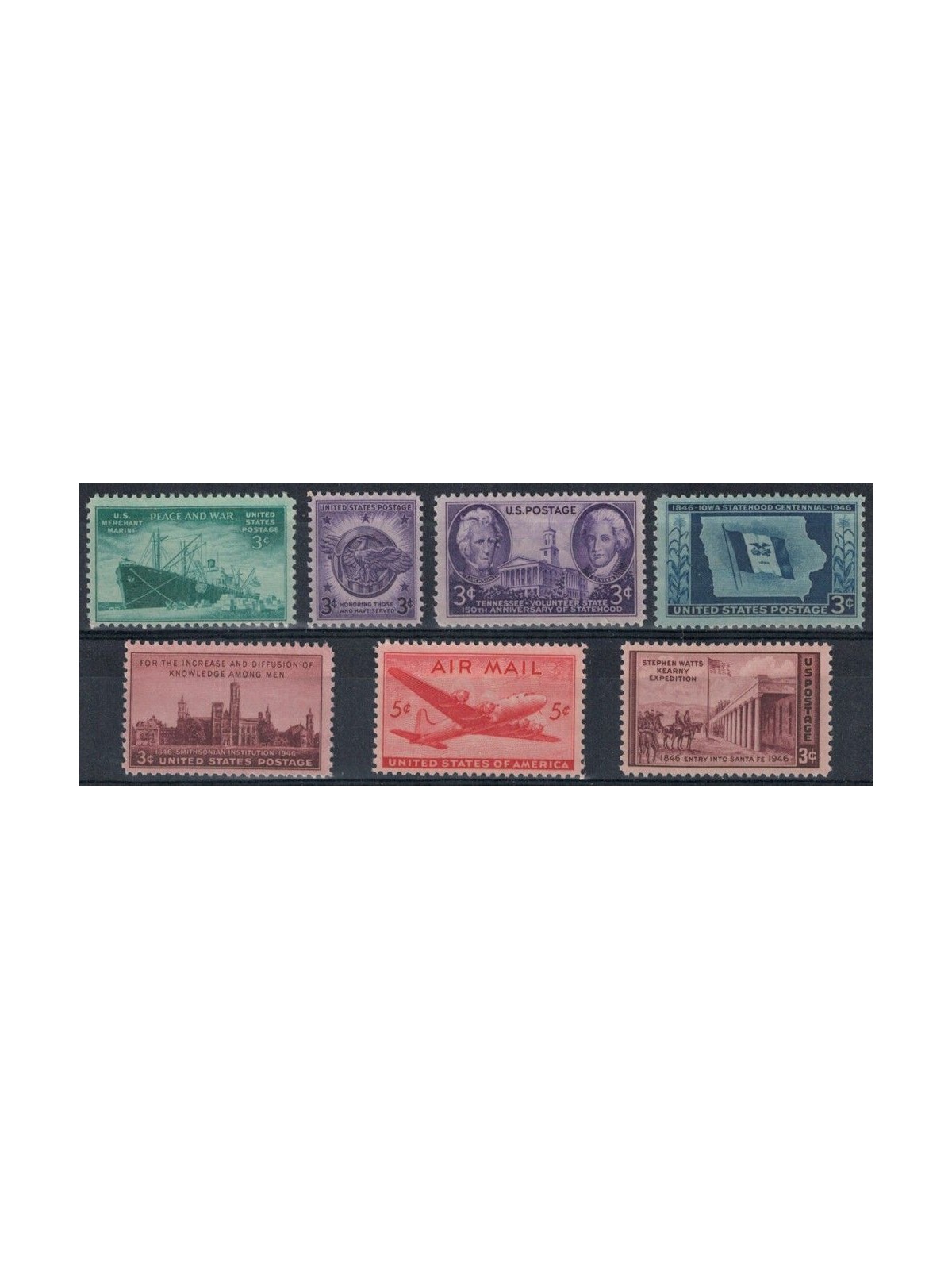 USA 1946 Complete vintage 7v MNH**