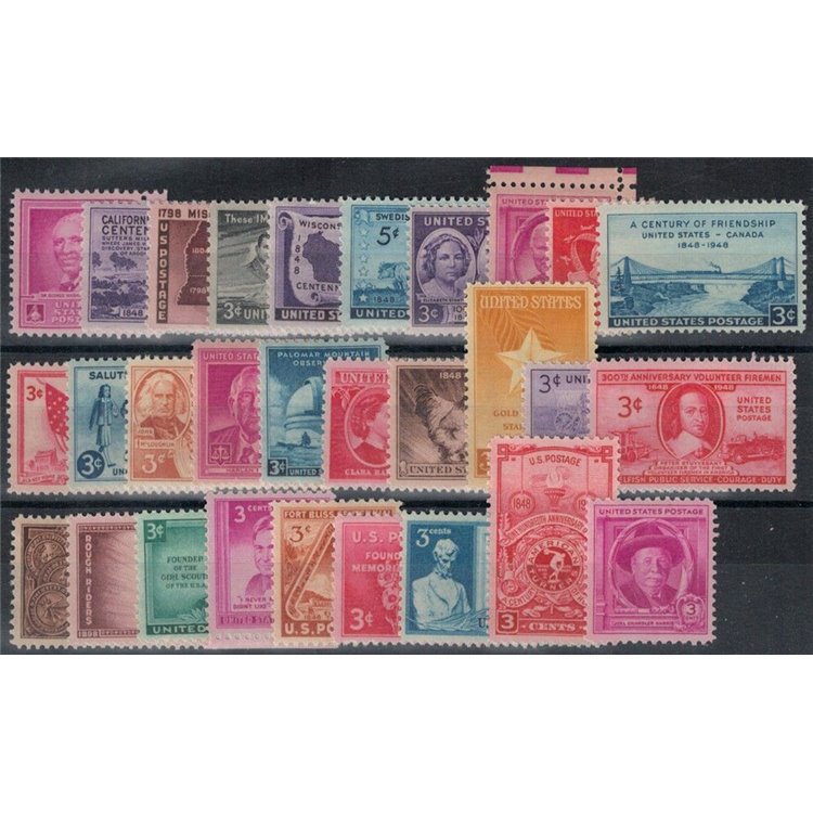 USA 1948 Annata completa 29v MNH**