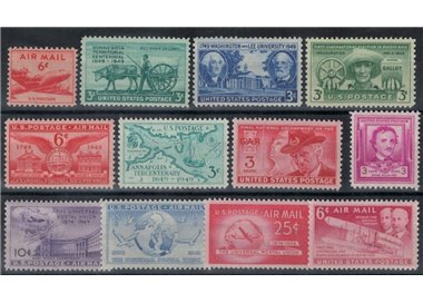 USA 1949 Annata completa 12v MNH**