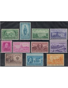 USA 1950 Complete vintage 11v MNH**